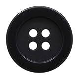 清原(KIYOHARA) サンコッコーシリーズ ベーシックボタン 8個入 直径18mm 黒 ポリアセタール SUN10-130