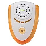 超音波害虫害獣撃退装置、tdok 4 in 1電子プラグで防虫、インドアペストコントロールと夜のライトfor Cockroach、クモ、ノミ、マウス、および他の害虫