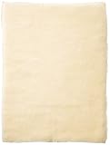 SnuggleWool Baby Blanket 27x36In. Ivory Cotton Flannel Back by SnuggleWool