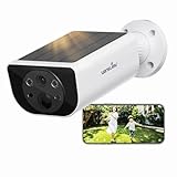 Wansview 防犯カメラ 屋外 ソーラー パネル一体型監視カメラ ワイヤレス充電 300万画素 2K カラー暗視 PIR人感センサー 声