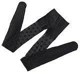 トトハウス(TOTO HOUSE)　ポルカドット柄 ストッキング パンスト 素肌感 ワンサイズ 黒