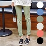 マタニティウェアマタニティカラーパンツ SOB5115 L BLUE(ブルー)