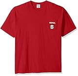 NCAA North Carolina State Wolfpack野球フレーム半袖ポケットTシャツ、XXL、レッド