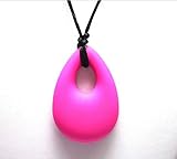 edealing(TM) 「歯が生えるネックレスジュエリー - オーガニックBPA無料シリコーンおしゃぶりリングペンダント新（赤）」