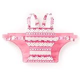 どこでもサポート赤ちゃん安心チェアベルト　リボンとレース模様でプリティcute（スケアー地・ホワイト）　B2604100　日本製