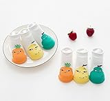 【0-1歳向け】3足組 子供用 靴下 可愛い キュート 果物風 赤ちゃん 保温