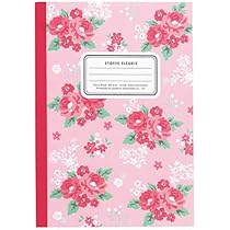 B6ノ－ト　ピンク色 Amazon | キョクトウ 花柄ノート(エトフ・フルーリー)・ピンク