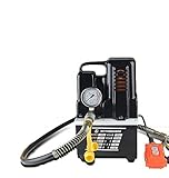 CGOLDENWALL　QQ-700小型超高圧手動式ポータブル電動油圧ポンプ　防振圧力計付き 有線リモコン　110V (手動式)