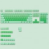 キーボードキーキャップジェリー - セラミックキーキャップスタイル Womier 115キーキーキャップ 透明サイドプリントカスタム PBT キーキャップセット 60 65 75 100%対応 Cherry MX、Outemu、Gateron メカニカルキーボード用