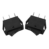Goliton®　10X　3ピン　10A 250Vボタンロッカースイッチ　KCD1-102ロッカー電源スイッチ　ブラック