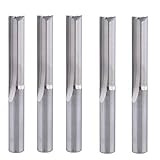 HOZLY 6X25MM Two ストレート フルート ミル/ウッド カーター ツール CNC ルーター ブレード 5pcs