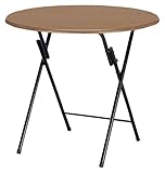 フォールディングテーブル 【折りたたみ式/完成品/直径約80×高さ71cm】