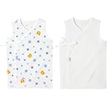 ホットビスケッツ(MIKIHOUSE HOT BISCUITS) ノースリーブ短肌着 ２枚セット（70-2104-970/70-2105-973） 50cm ブルー（15）