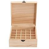 25 grids wooden box bottles container storage for essential