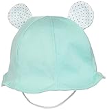 《初夏盛夏対応》(日本製) Pample Mousse(パンプルムース) 40/2天竺耳付きUVカット帽子 46cm/MI NO.DP-82603