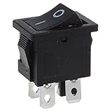 SODIAL ( R ) 10 pcs x 4ピンon-off 2ポジションDPSTボートロッカースイッチ10 A / 125 V 6 A / 250 V AC