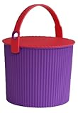 八幡化成 フタ付きバケツ sceltevie omnioutil(オムニウッティ) S 8L パープル