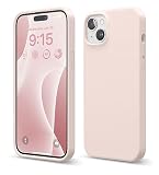 【elago】 iPhone15Plus 対応 ケース 耐衝撃 傷 指紋 防止 シリコン スマホケース スリム 衝撃吸収 サラサラ 手触り シリコンケース [ Apple iPhone15 Plus アイフォン15 プラス 対応 携帯ケース ] iPhone15Plusケース SILICONE CASE ラブリーピンク