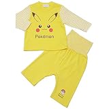 【本体綿100％】2017年 秋冬 ポケットモンスター ピカチュウ スムス 長袖パジャマ My First Pokemon イエロー-ピカチュウ◇90cm