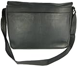 デビッド・キング＆Coの146BのラップトップメッセンジャーBag-ブラック