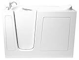 アリエルBath ezwt-3060- soaker-l 60インチx 30インチホワイトWalk In Bathtub左側ドレイン 40 - 50 Gallons ホワイト EZWT-3060-SO