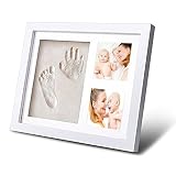 CiscベビーHandprintとフットプリント12 ' x 10 '記念品写真frame-フレームキット&非毒性Clay 。最高のギフト赤ちゃんシャワー。完璧なアイテムのレジストリ。Personal