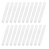 uxcell ステンレス丸棒　丸鋼棒　RCカー用20枚　ステンレス鋼ストレートシャフト　14mmx2mm　シルバートーン