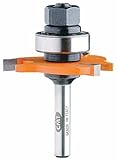CMT 822.348.11A 3-Wing Slot Cutter with Bearing and Arbor, 3/16-Inch Cutting Length and 1/4-Inch Sha