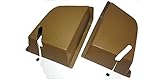 Volvo 240 244 Rear Seat Belt Cover Set Beige New Reproduction 1294746 1294747 by Swedish Car Parts