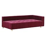 arne ベンチソファ ベンチ イス 背もたれ 肘掛け 片肘付き コーナーソファー Baggy DX-L 3×7 モケット パープルピンク