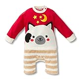 （ワボーズ） Waboatsベビー春と秋のかわいいアニマルプリントのデザイン長袖チュールロンパース カバーオール ベビーロンパース ベビーカバーオール B 90