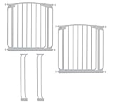 Dreambaby Value Pack 2 Safety Gates White with 2 9cm Extensions by Dreambaby