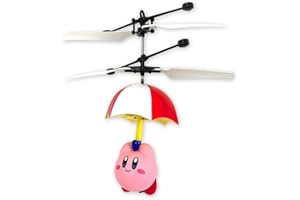 ぷかぷかパラソルカービィ ラジコン かわいい ハンドセンサー ホバリング 約13cm