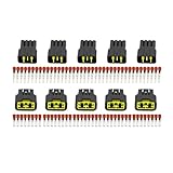FVBYUOKM 5 セット 8 ピン 2.3 ミリメートル電気黒プラグ自動車防水オスメスコネクタ FW-C-8F-B FW-C-8M-B DJ7081Y-2.3-11/21