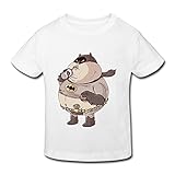 星 ２～６歳子供 男女兼用 半袖 ティー Tシャツ 可愛い 映画 アニメ 有名 White 5-6 Toddler