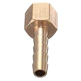 Sndy 1/8 インチ BSP 女性ホーステール10バー 6 mm/8 mm 管圧力ゲージホース真鍮 - 6mm
