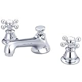 Water Creation F2-0009-01-BX American 20th Century Classic Widespread Lavatory Faucet with Pop-Up Dr