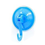 10のセット、電源ロック吸盤プラスチックフックハンガー、ブルー