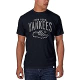 MLB新しいYork Yankees ' 47ブランドメンズScrum Basic Tシャツ、ネイビー、M、スタイル1