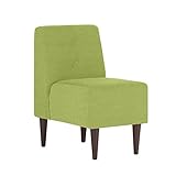 arne ソファ 一人掛け アームレス 日本製 完成品 Lunch 3×2 ソフィア ダークブラウン脚 オリーブグリーン