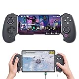 abxylute S9 プロゲーマー向け フルサイズゲームパッド iPhone15/16 シリーズ・iPhone 17・iPad Mini 6/7・Android、タブレット・ Type-C 高速接続（安定）＋ブルートゥース・ホール効果ジョイスティック/トリガー付きスマホコントローラー ドリフト防止無線コントローラー 高耐久ボタン ・216㎜の伸縮 4 段階振動 6軸ジャイロセンサー Minecraft /原神/ COD/荒野行動/PUBG 日本語の説明書