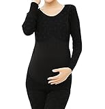 (マーシェル) Marshel マタニティ インナー 長袖 コットン ブラック