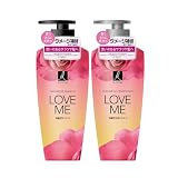 【フローラルフルーツの香り】 エラスティン パヒューム シャンプー＆コンディショナー 400ml ラブミ― | ヘアケア 保湿 香り リンス トリートメント ダメージ髪 コラーゲン