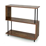 タンスのゲン ジグザグラック 2段 幅80cm オープンラック ダークブラウン 39100013 BR