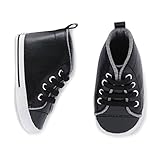 Carter's ユニセックス・アダルト Baby Boy "Cool Dude" Hi Top Sneaker, Black/White, 3-6 Months カラー: ブラック