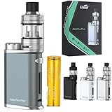 Eleaf iStick Pico Plus Melo 4S スターターキット+3000mAh 18650 バッテリー 電子タバコ リキッドなし ニコチンフリー EC コイル べいぷ セット 電子タバコ 本体 タンク (本体+アトマイザースターターキット, グレー)