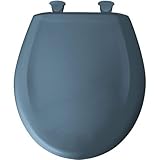 Bemis 200SLOWT 114 Round Closed Front Toilet Seat, Denim Blue by Clauss [並行輸入品]