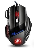 Tmrow 1個 pc用マウス ゲーミングマウス LED マウス 7段調整可能 ゲーム用 コンピューター マウス