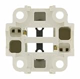 Leviton 26725-212 10mm Compact Fluorescent Lampholder, Green Color Code, White by Leviton