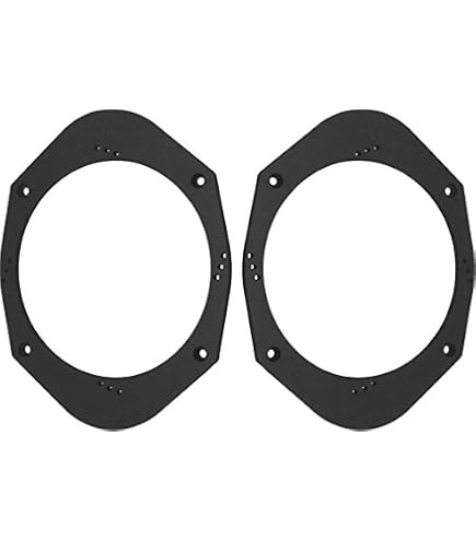 Speaker Spacer Ring Set – 2 Stuks, 5x7 Inch Naar 6,5 Inch, ABS Zwart, Waterdicht, Voor Mazda, Vermindert Resonantie En Verbetert Geluid 2 miniatura
